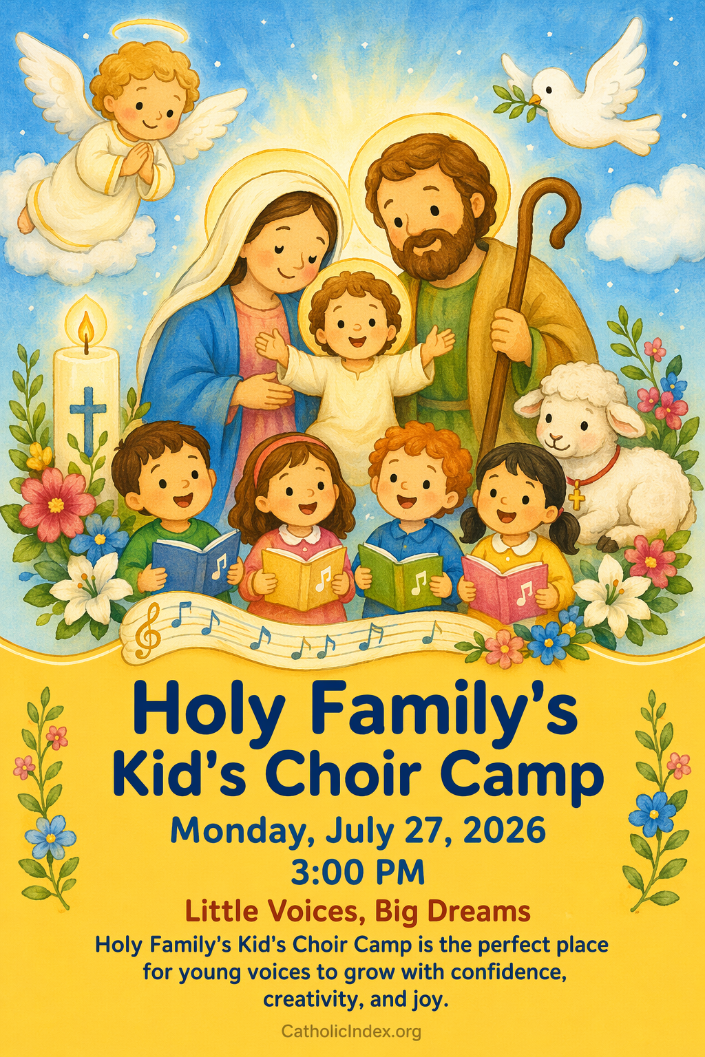 Holy Family's Kid's Choir Camp