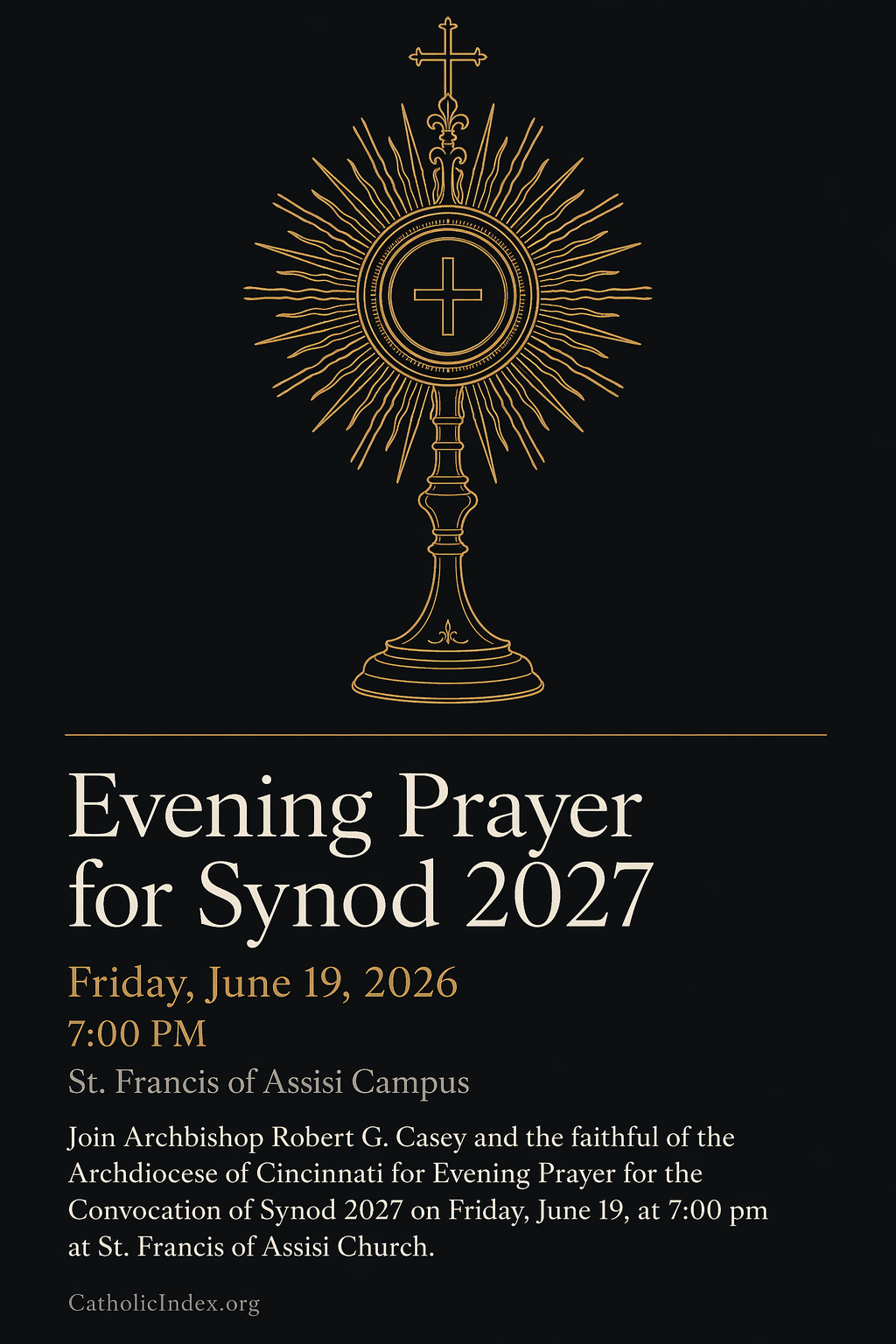 Evening Prayer for Synod 2027