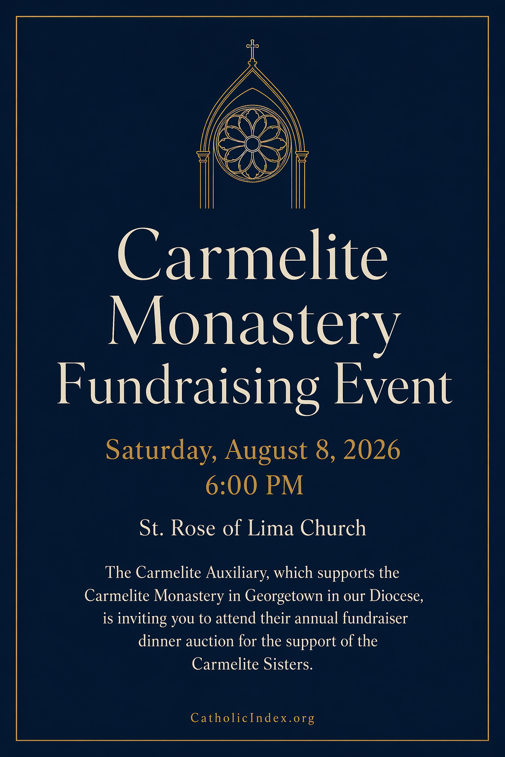 Carmelite Monastery Fundraising Event