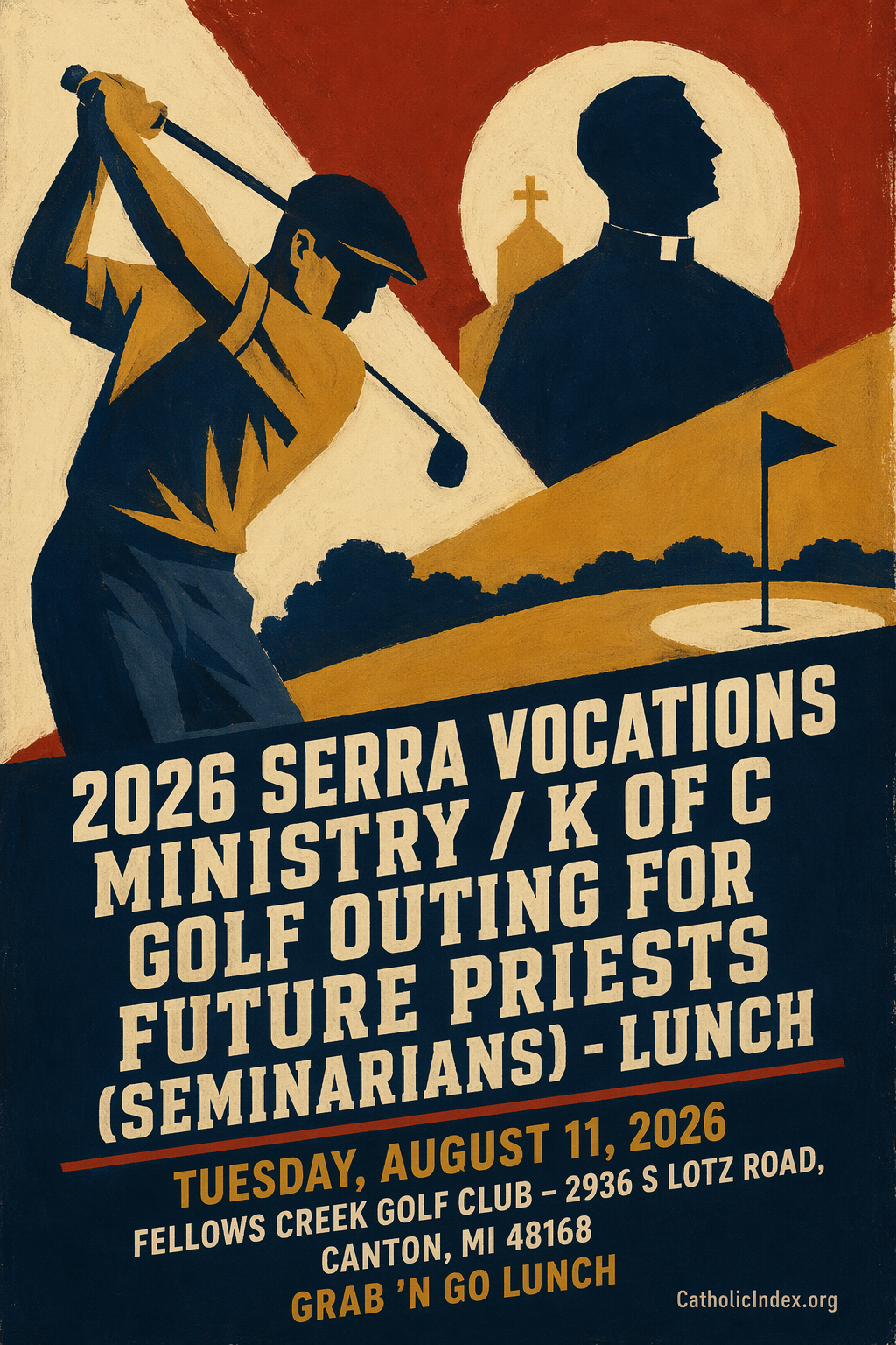 2026 Serra Vocations Ministry / K of C Golf Outing For Future Priests (Seminarians) - Lunch