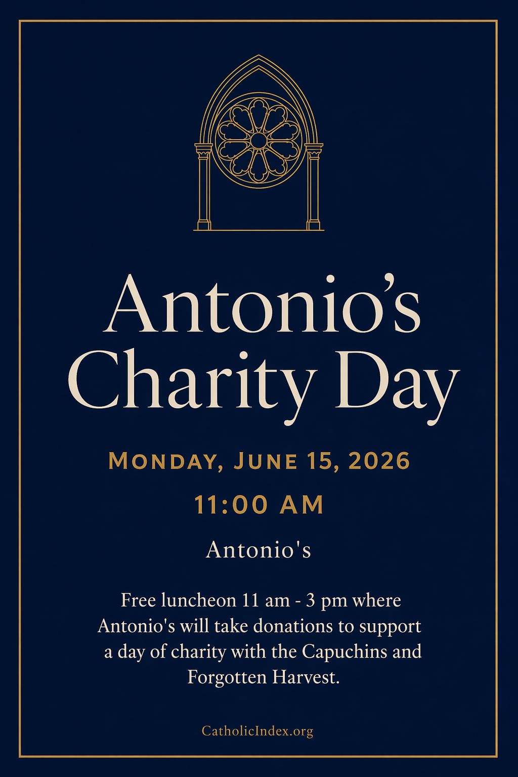 Antonio's Charity Day