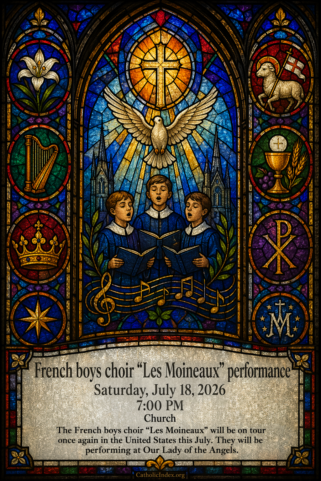 French boys choir "Les Moineaux" performance