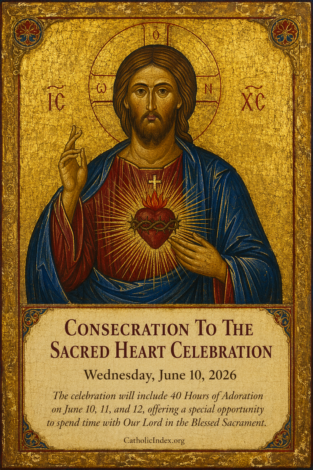 Consecration To The Sacred Heart Celebration
