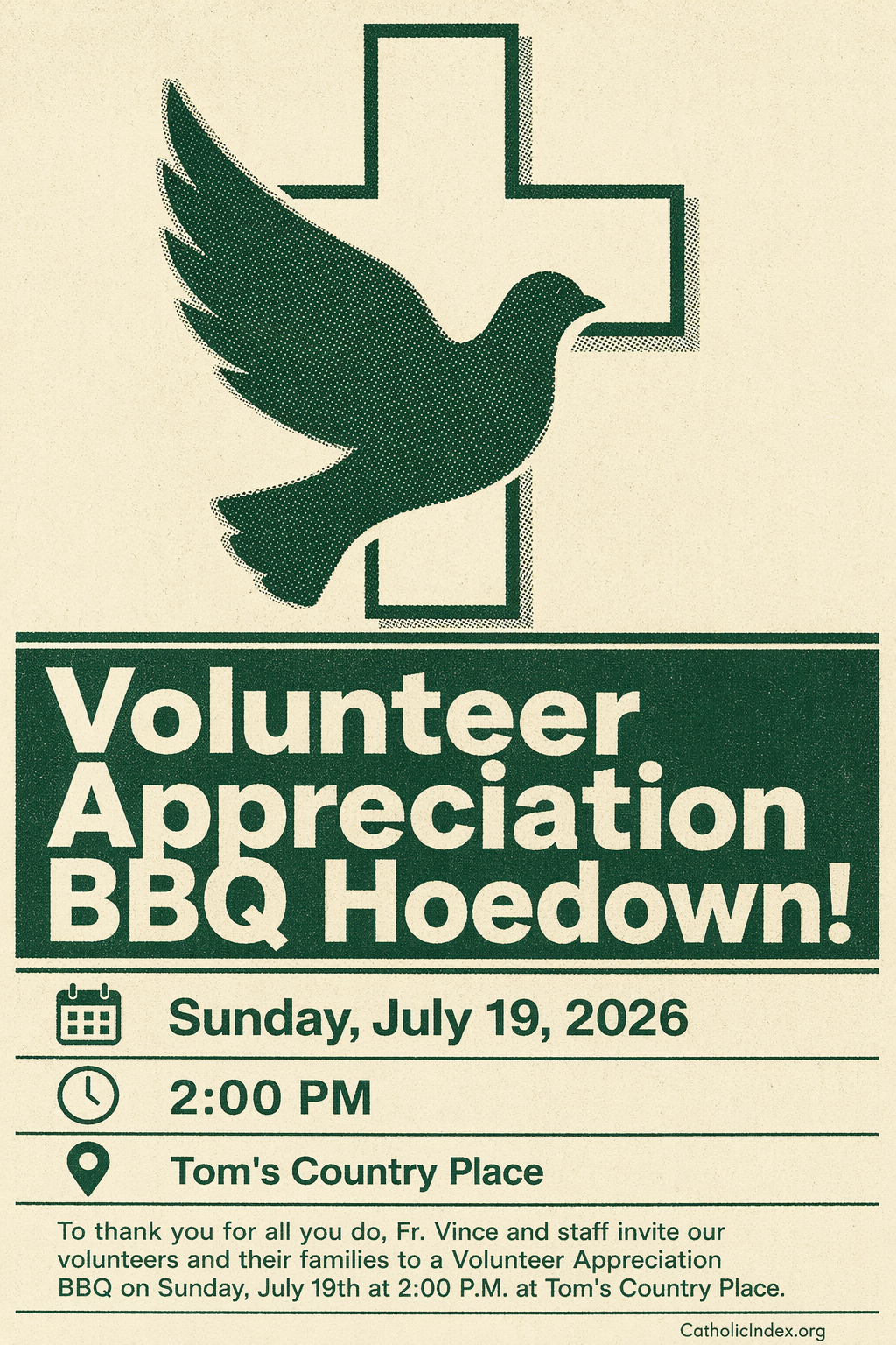 Volunteer Appreciation BBQ Hoedown!