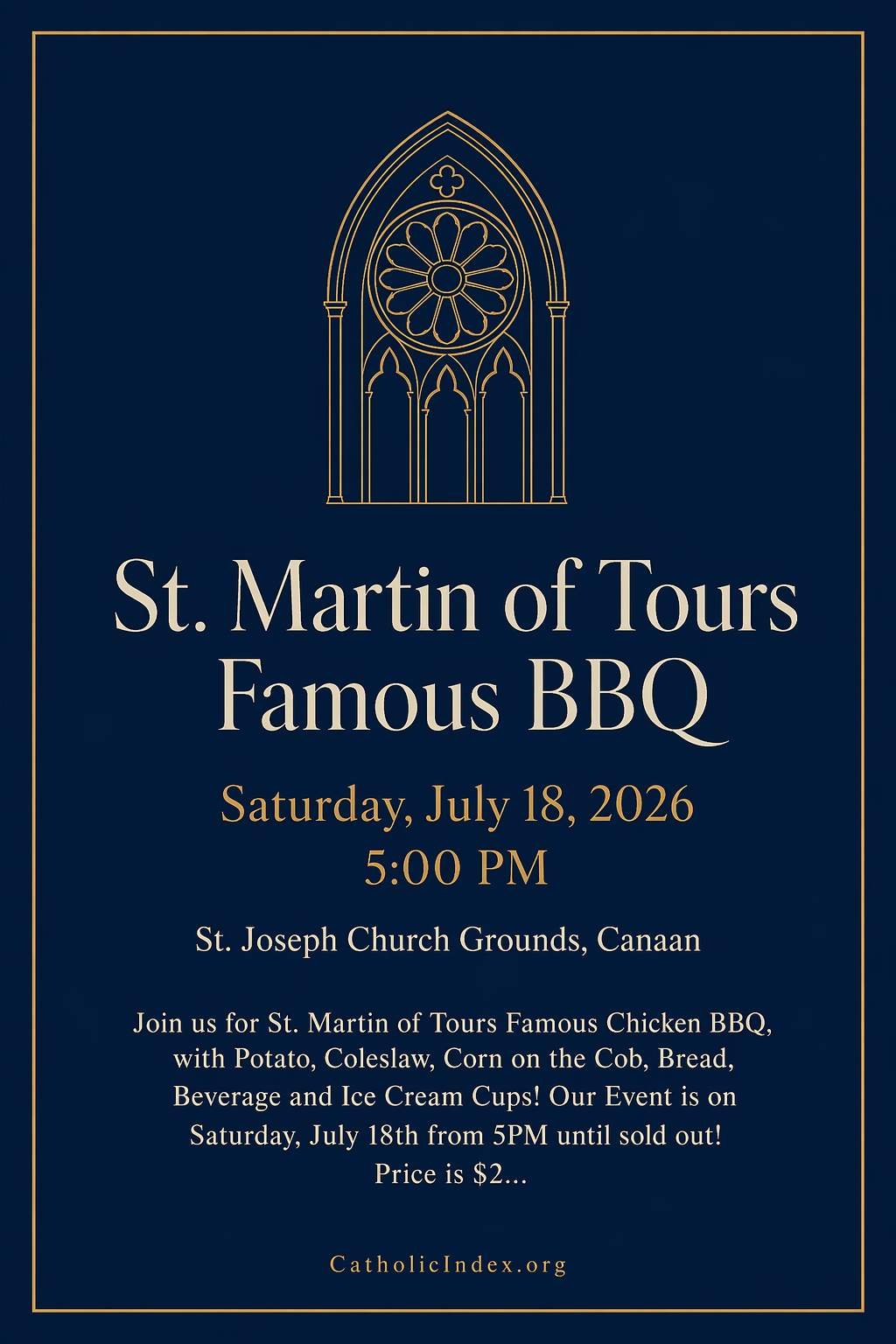 St. Martin of Tours Famous BBQ