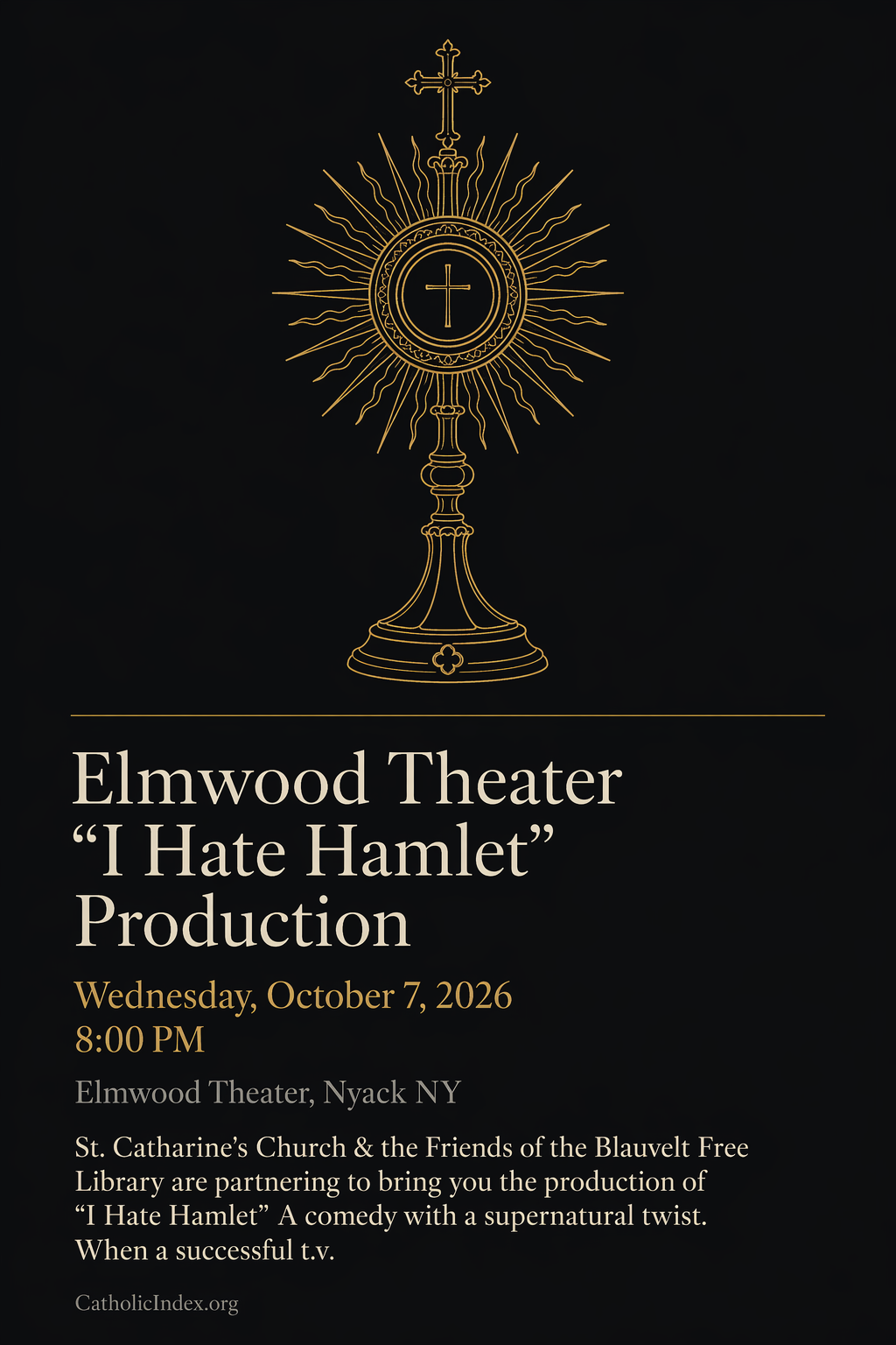 Elmwood Theater "I Hate Hamlet" Production