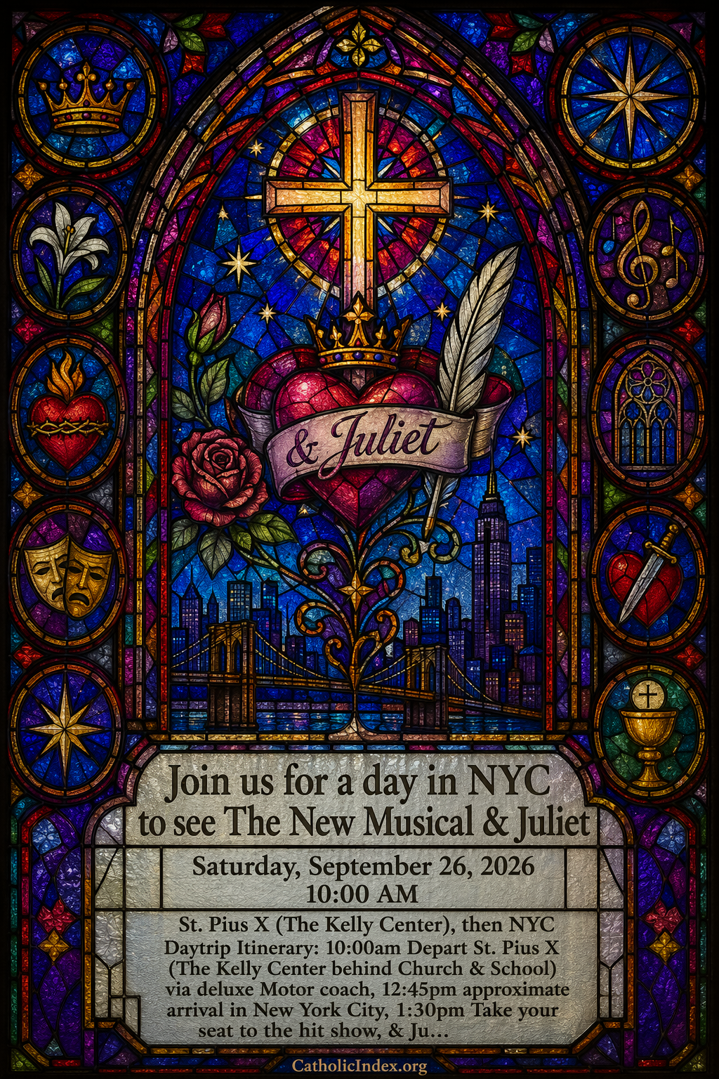 Join us for a day in NYC to see The New Musical & Juliet