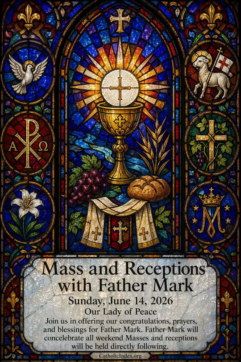 Mass and Receptions with Father Mark