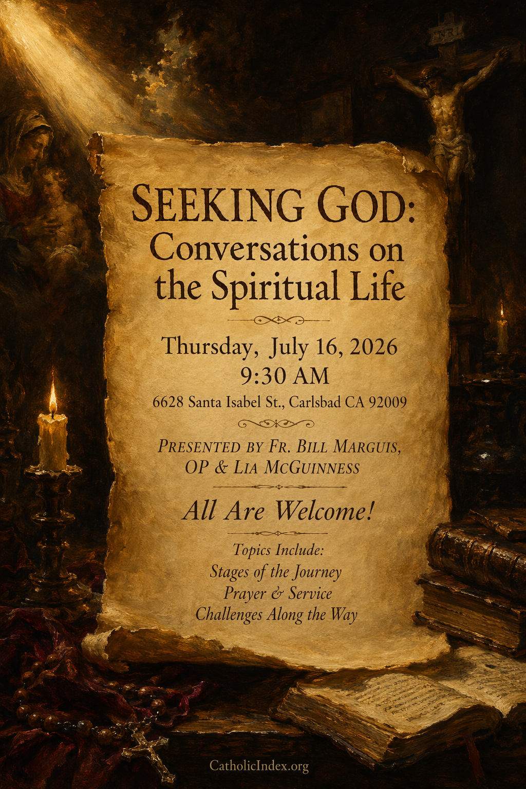 SEEKING GOD: Conversations on the Spiritual Life