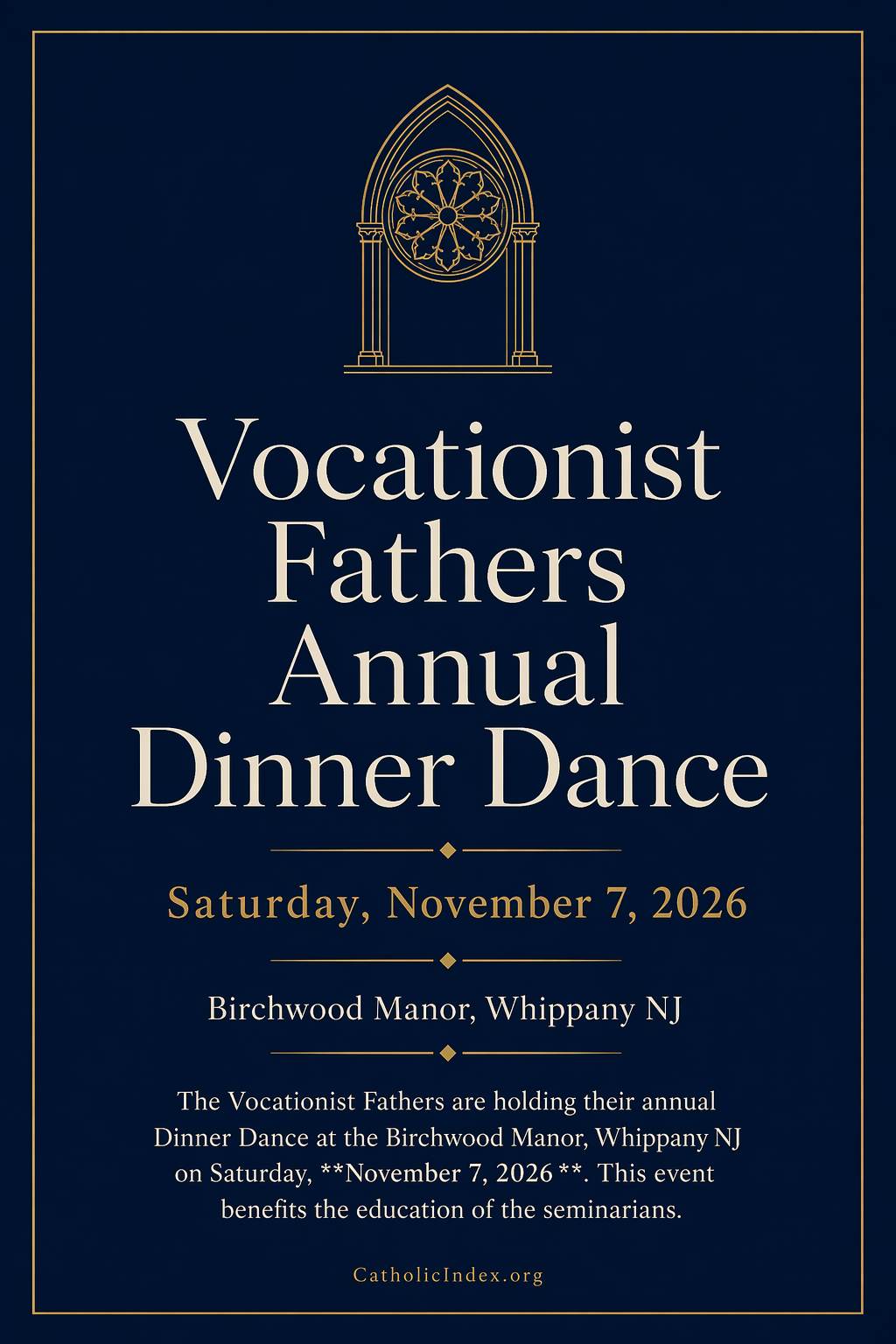 Vocationist Fathers Annual Dinner Dance