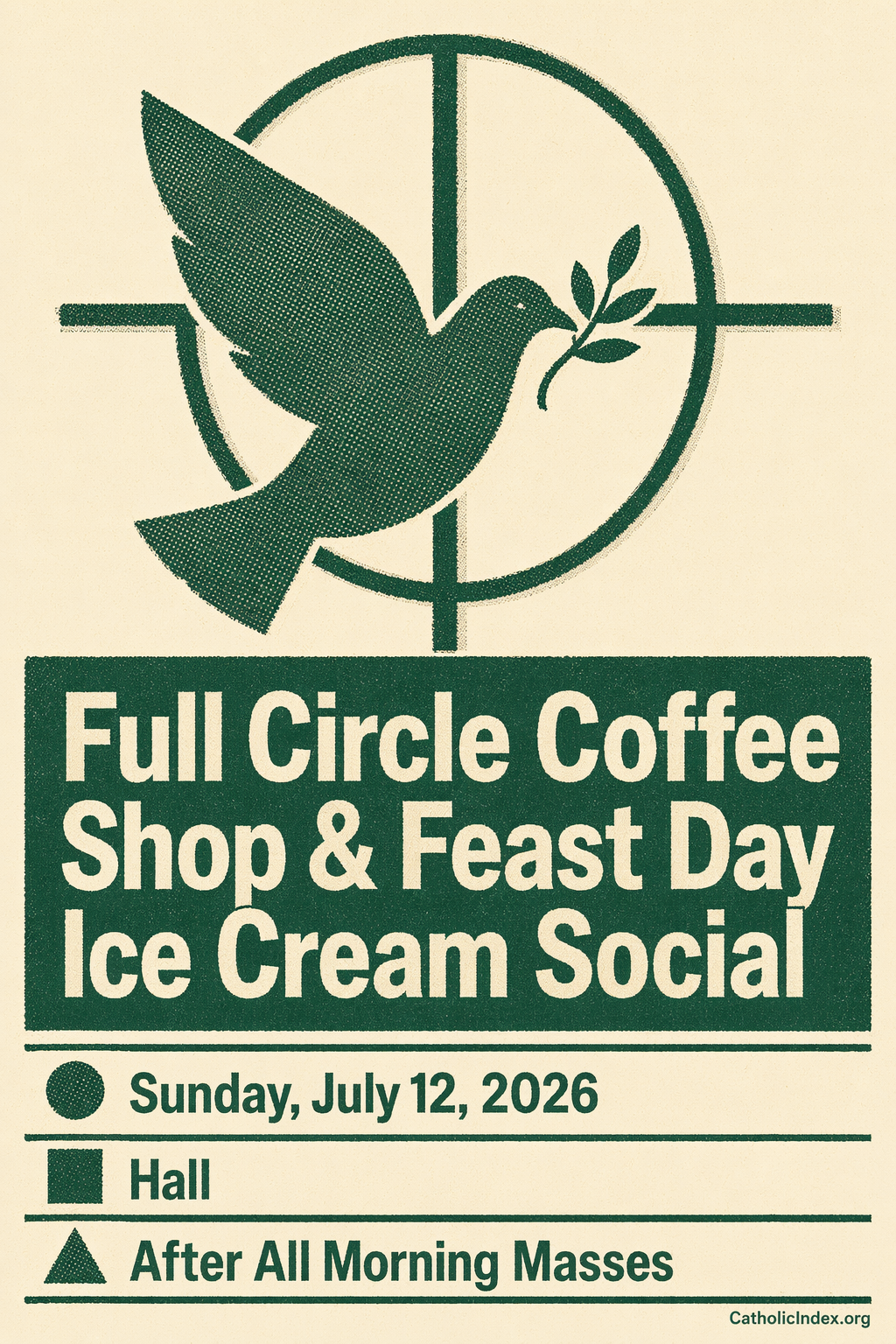 Full Circle Coffee Shop & Feast Day Ice Cream Social