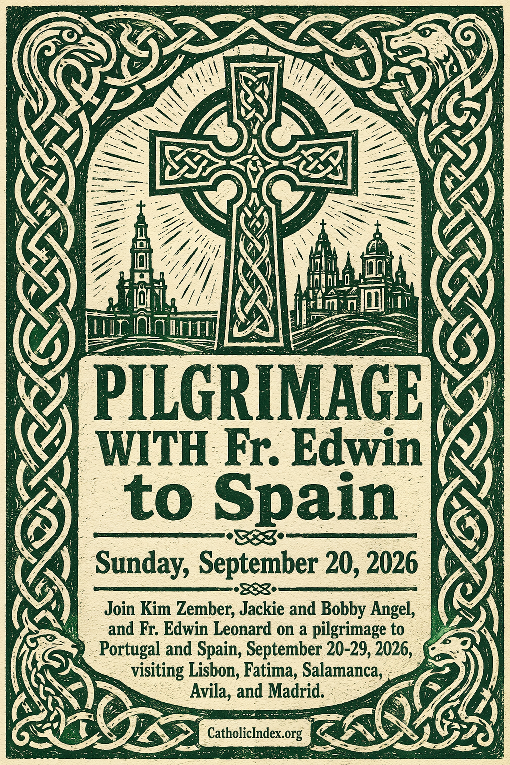 PILGRIMAGE WITH Fr. Edwin to Spain