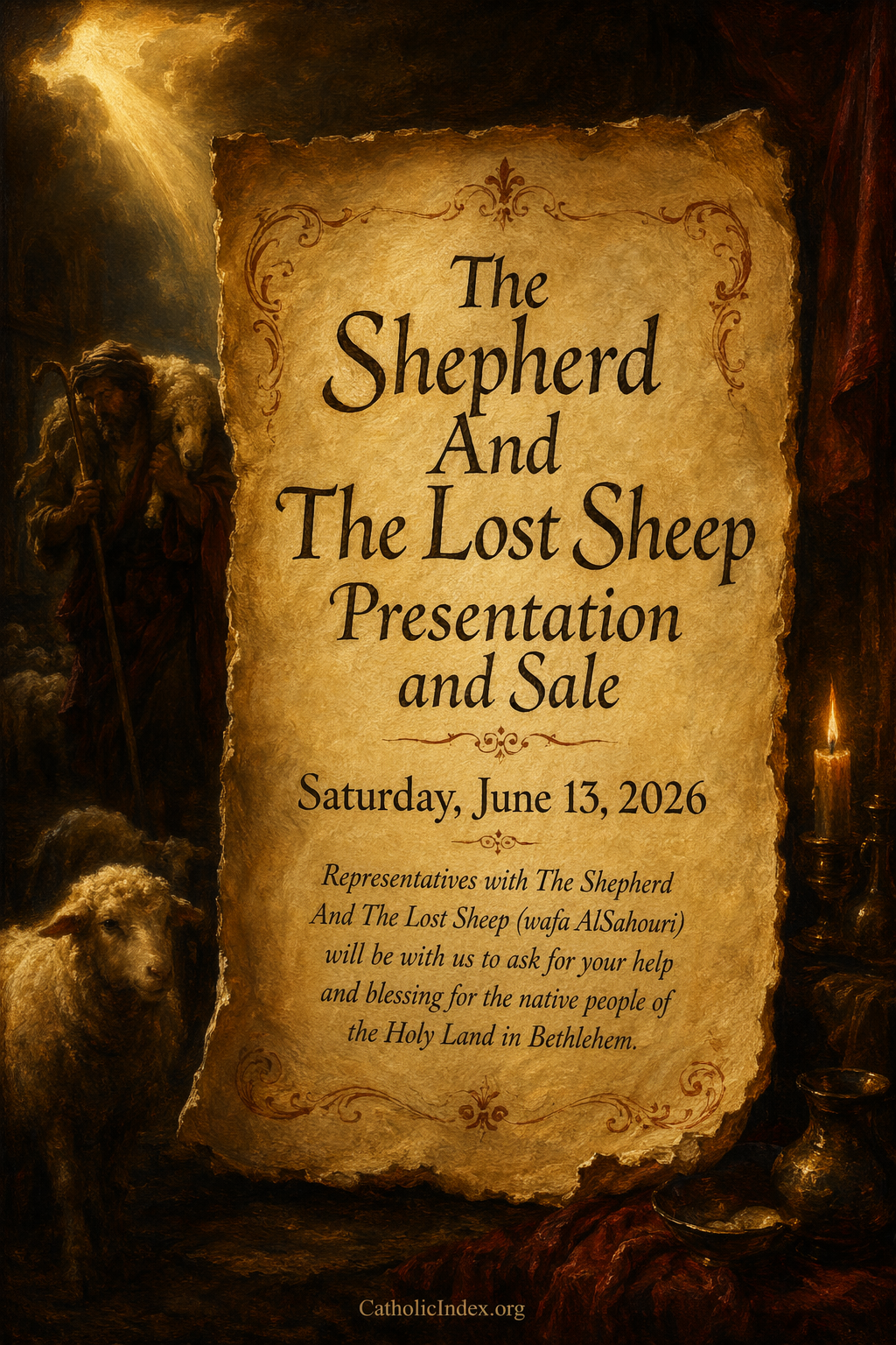 The Shepherd And The Lost Sheep Presentation and Sale