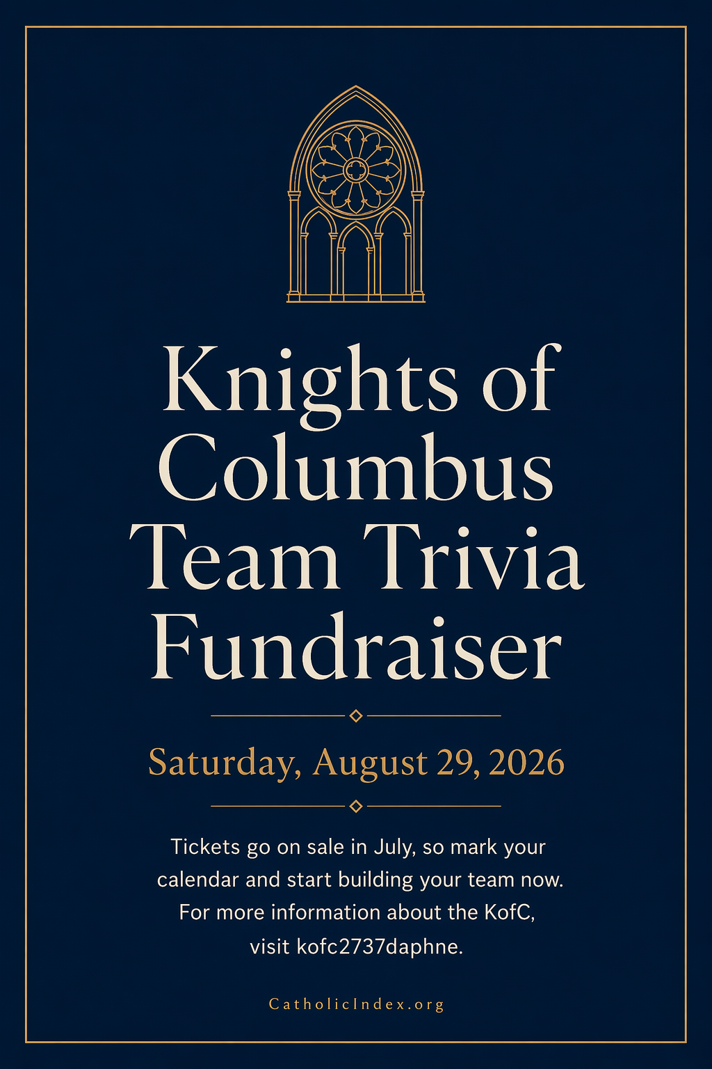Knights of Columbus Team Trivia Fundraiser