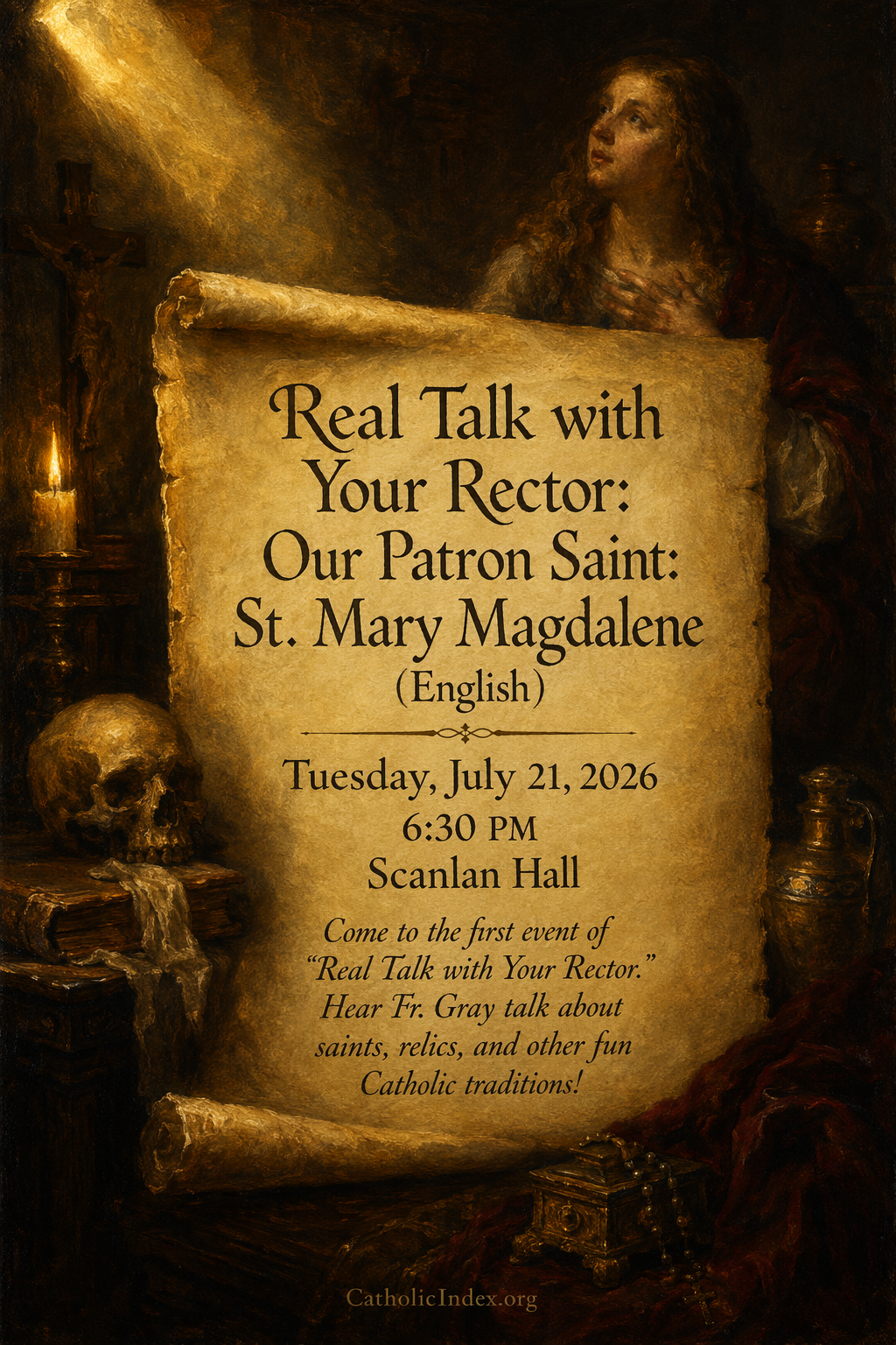 Real Talk with Your Rector: Our Patron Saint: St. Mary Magdalene (English)