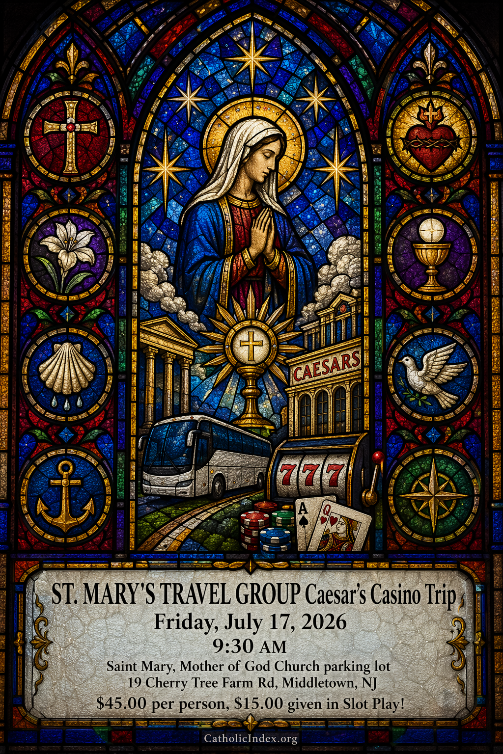 ST. MARY'S TRAVEL GROUP Caesar's Casino Trip
