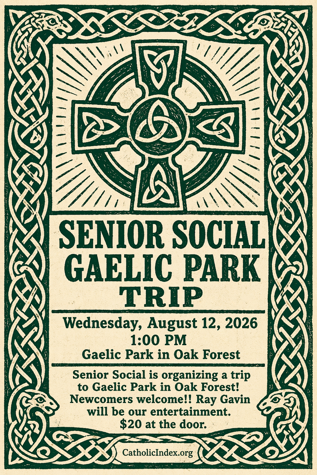 Senior Social Gaelic Park Trip
