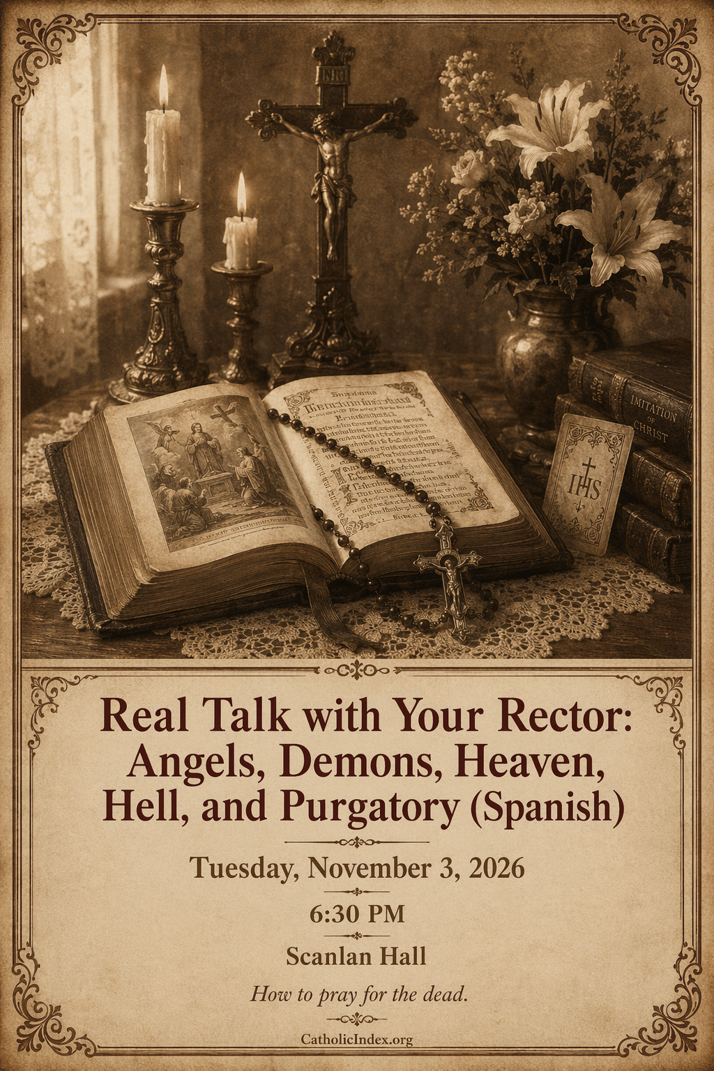 Real Talk with Your Rector: Angels, Demons, Heaven, Hell, and Purgatory (Spanish)