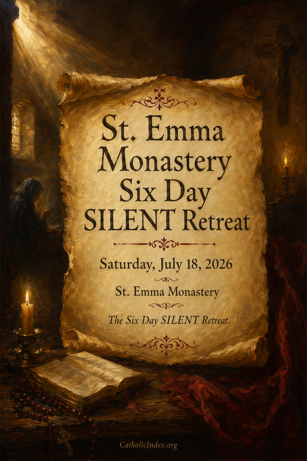 St. Emma Monastery Six Day SILENT Retreat