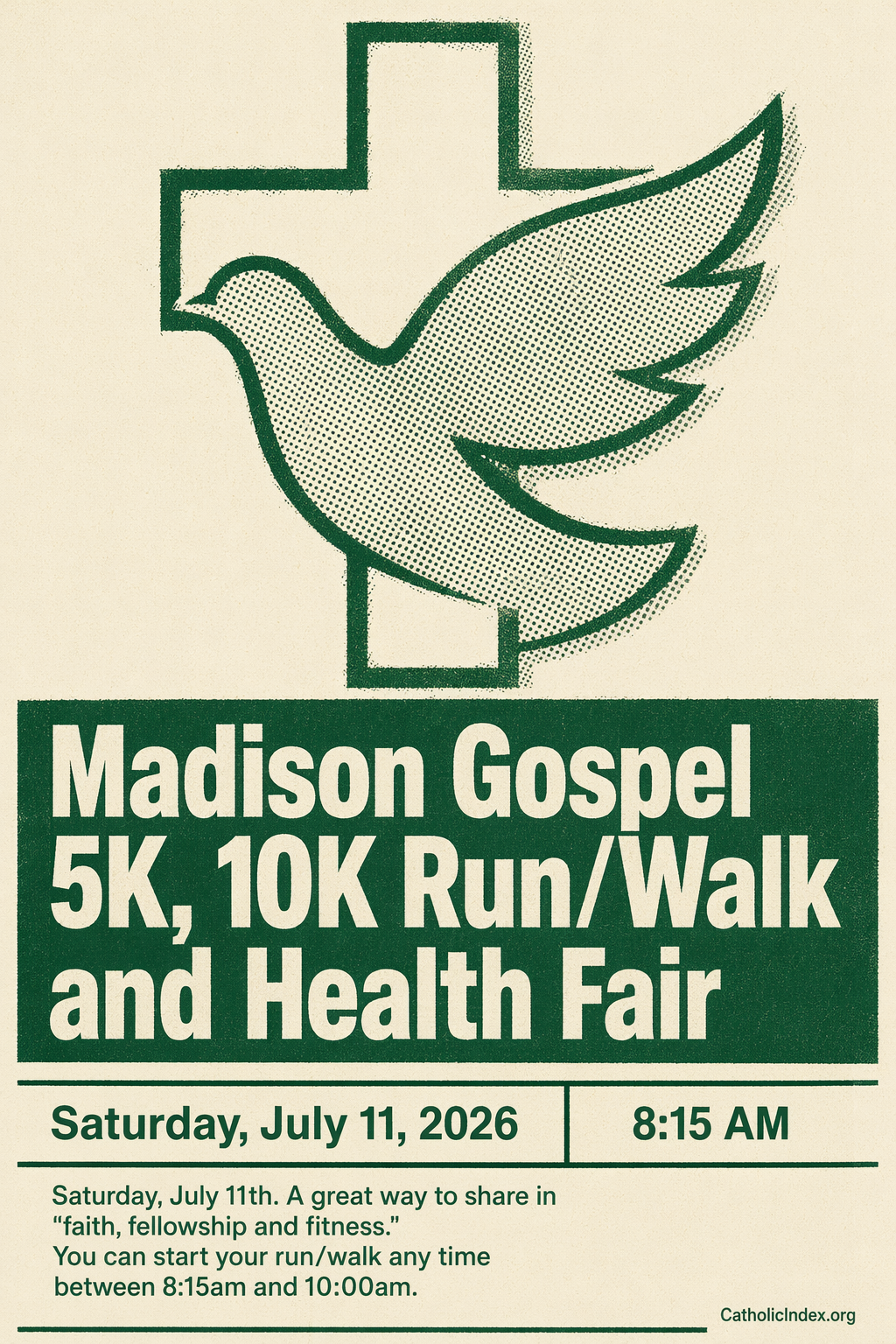 Madison Gospel 5K, 10K Run/Walk and Health Fair