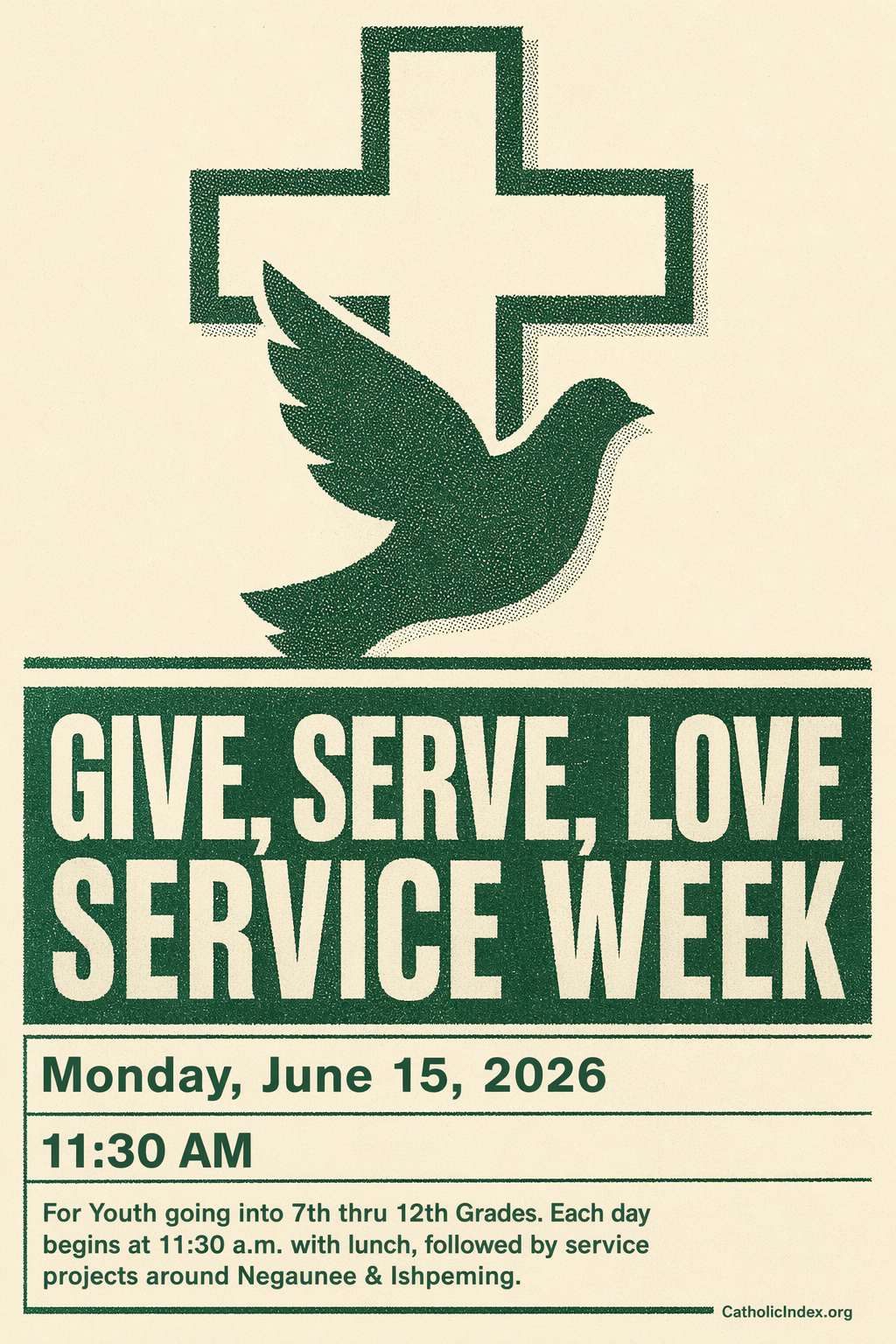 Give, Serve, Love Service Week