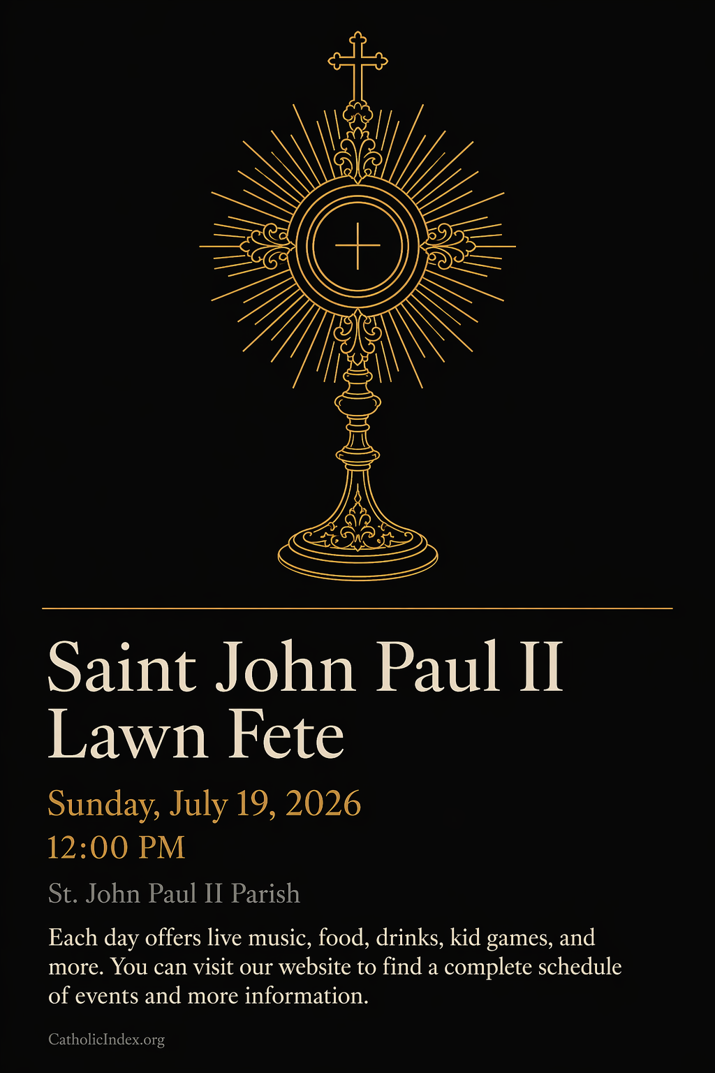 Saint John Paul II Lawn Fete