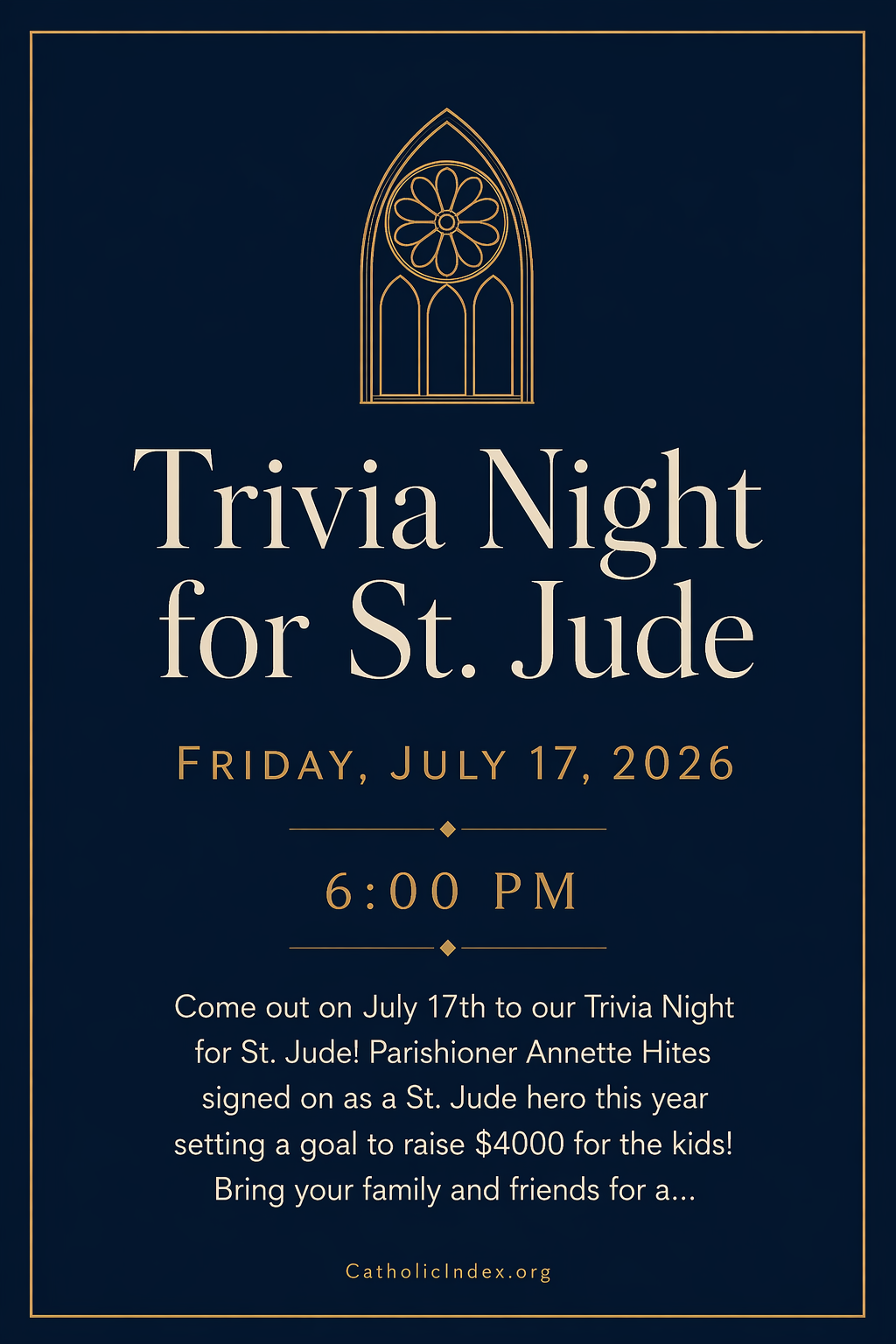 Trivia Night for St. Jude