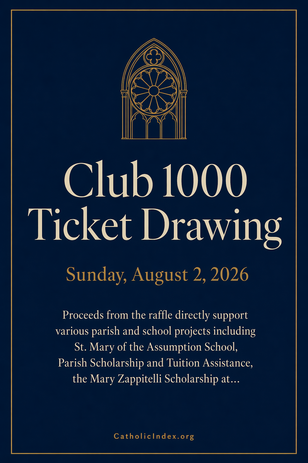 Club 1000 Ticket Drawing