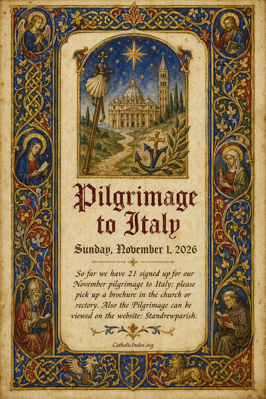 Pilgrimage to Italy