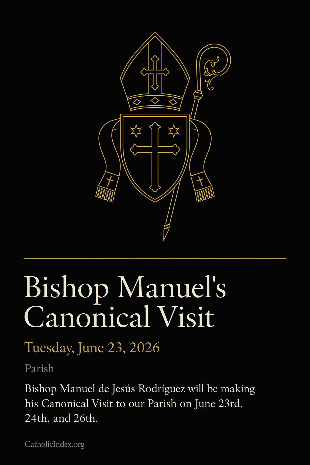 Bishop Manuel's Canonical Visit