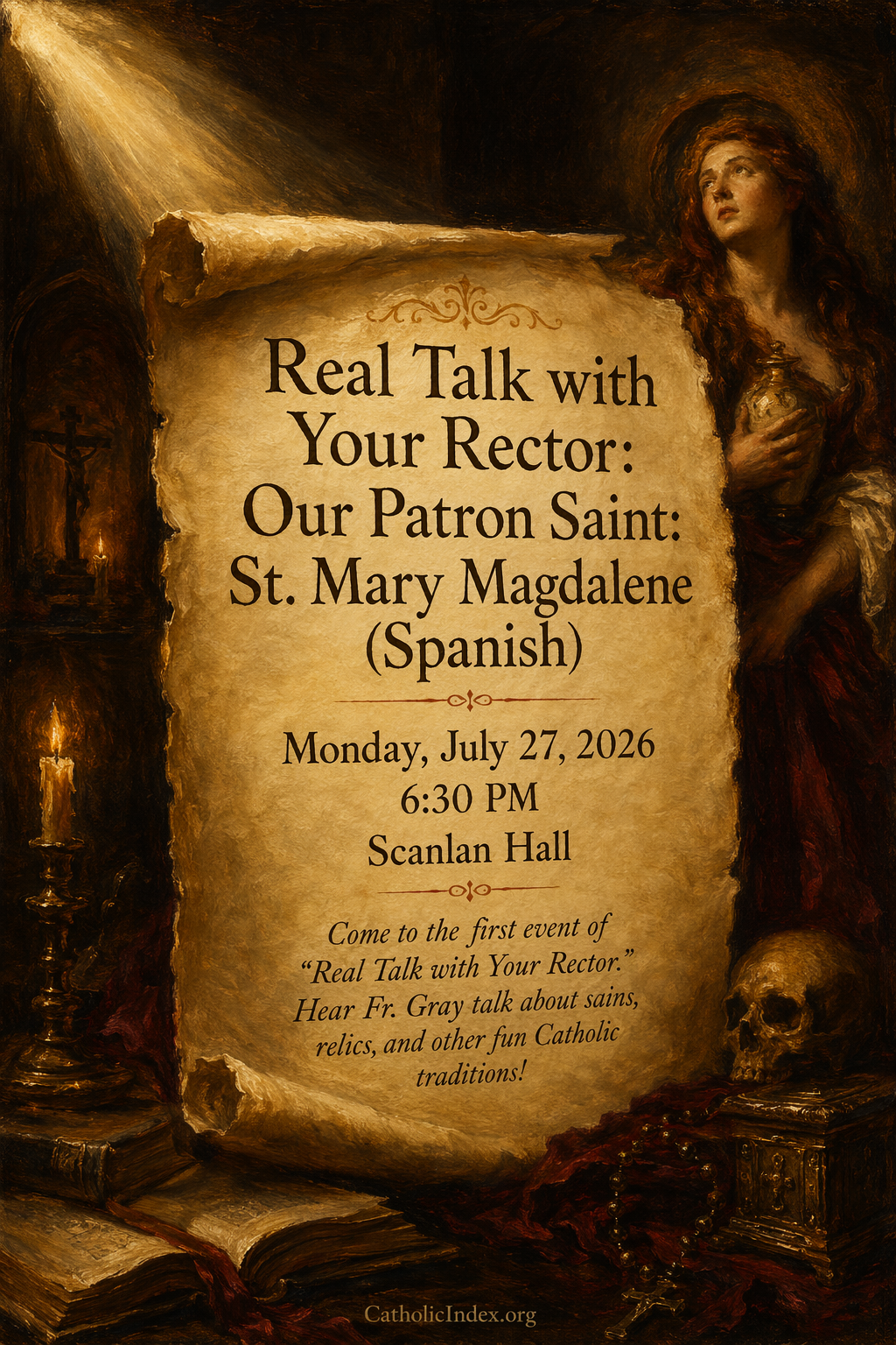 Real Talk with Your Rector: Our Patron Saint: St. Mary Magdalene (Spanish)