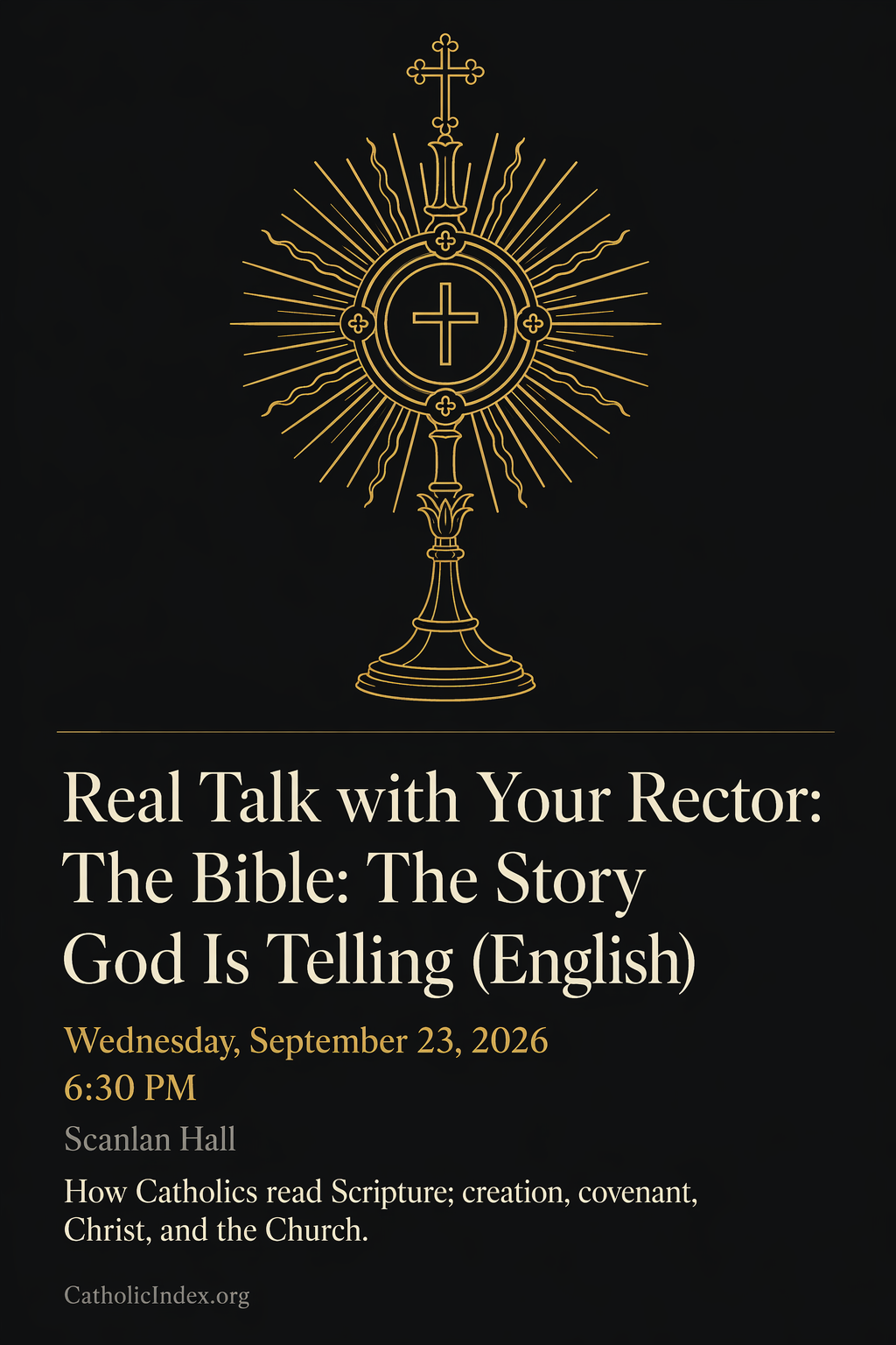 Real Talk with Your Rector: The Bible: The Story God Is Telling (English)