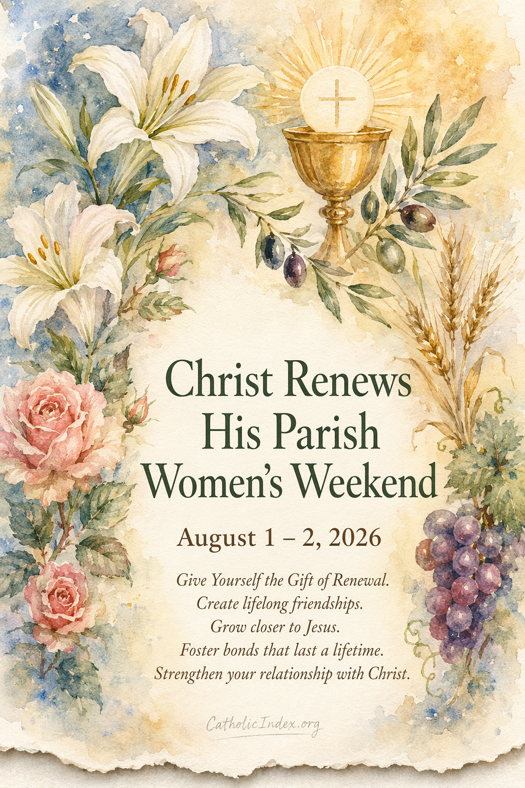 Christ Renews His Parish Women's Weekend