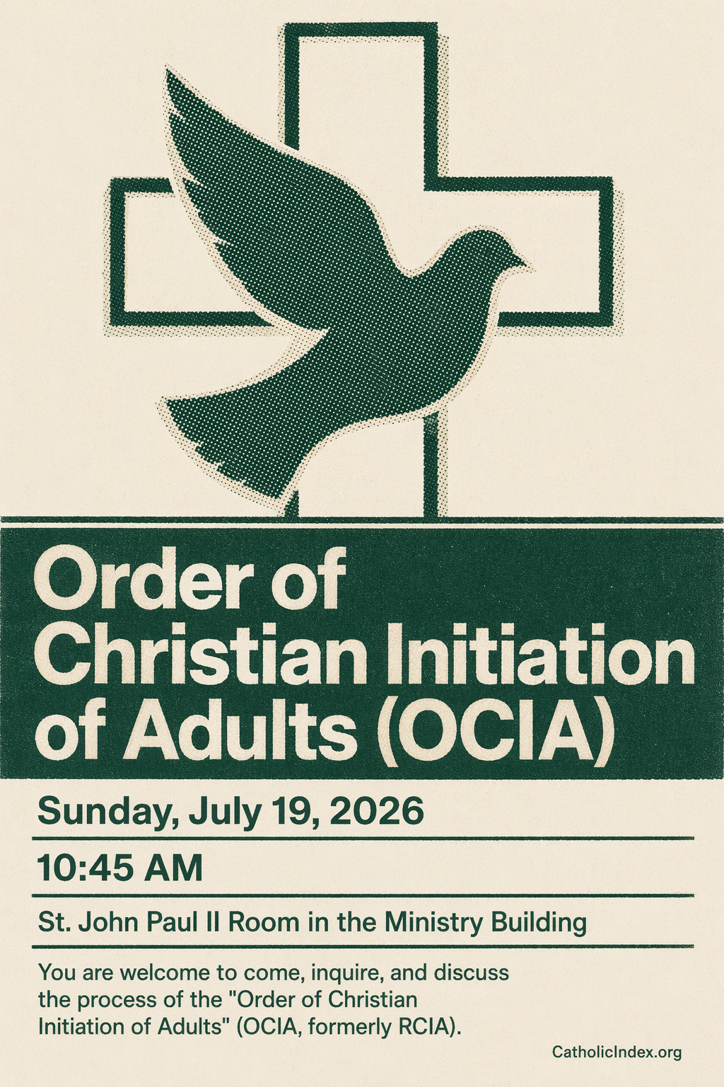 Order of Christian Initiation of Adults (OCIA)