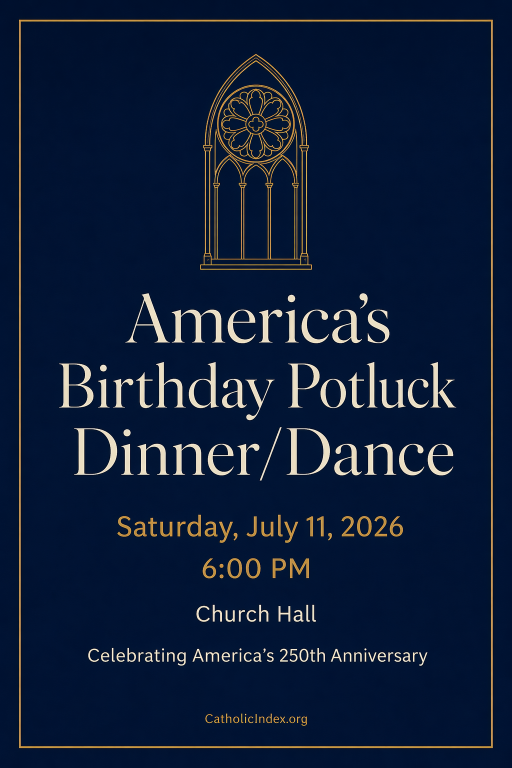 America's Birthday Potluck Dinner/Dance