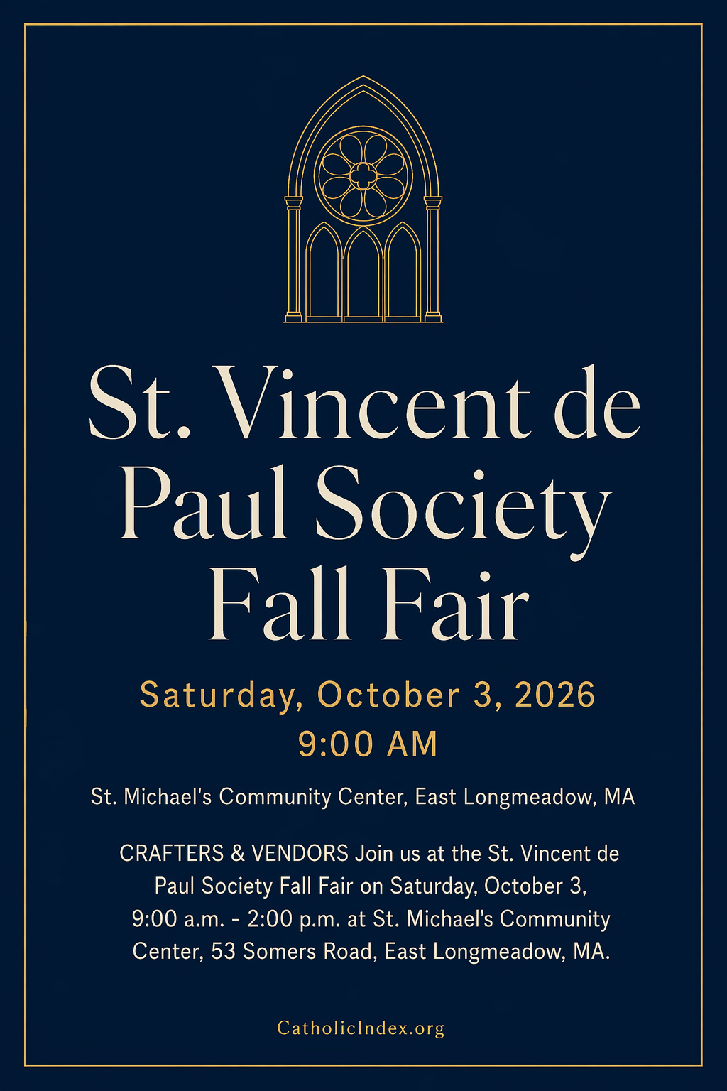 St. Vincent de Paul Society Fall Fair