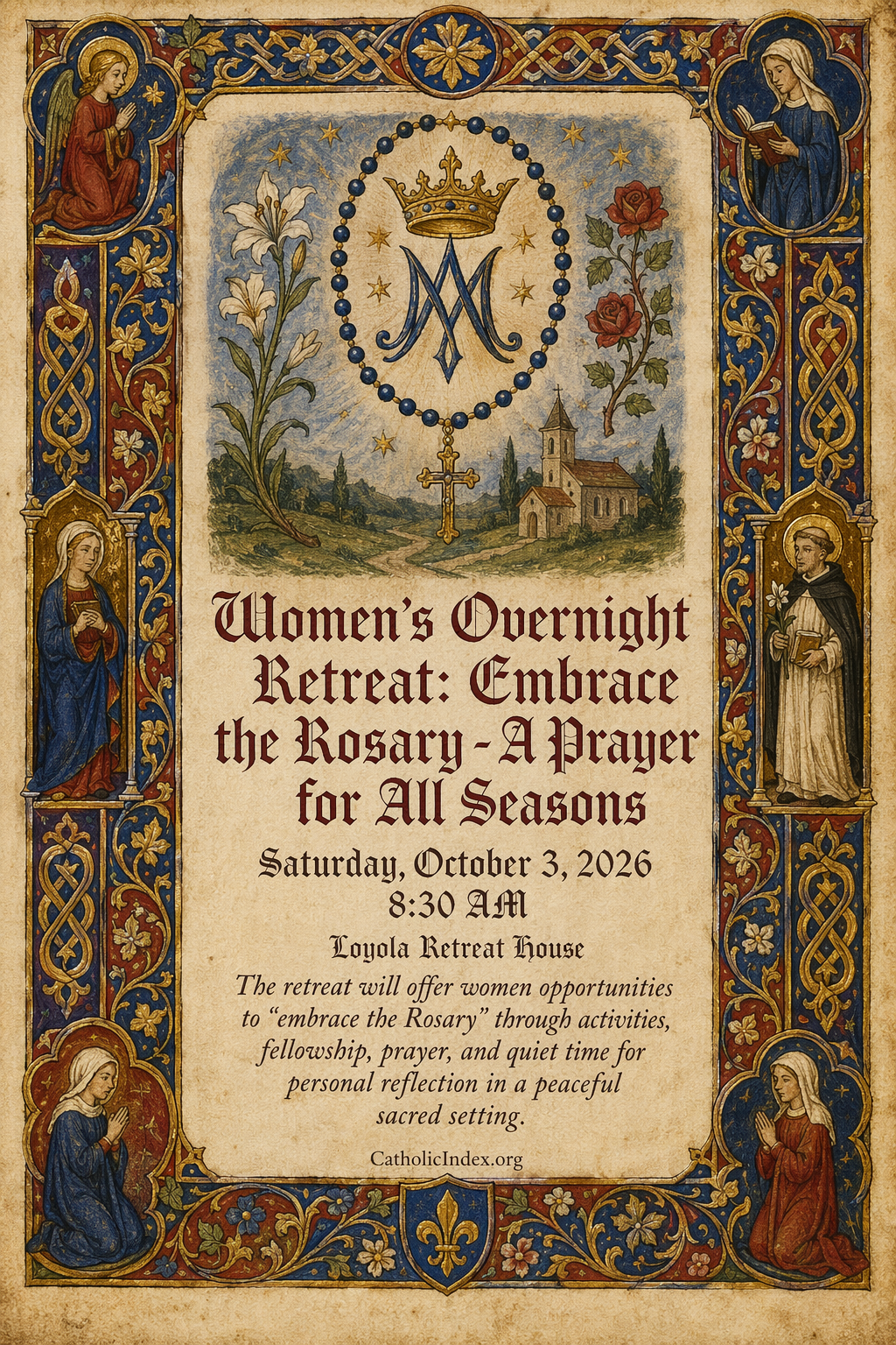 Women's Overnight Retreat: Embrace the Rosary - A Prayer for All Seasons