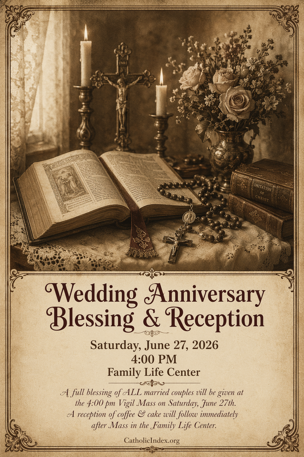 Wedding Anniversary Blessing & Reception